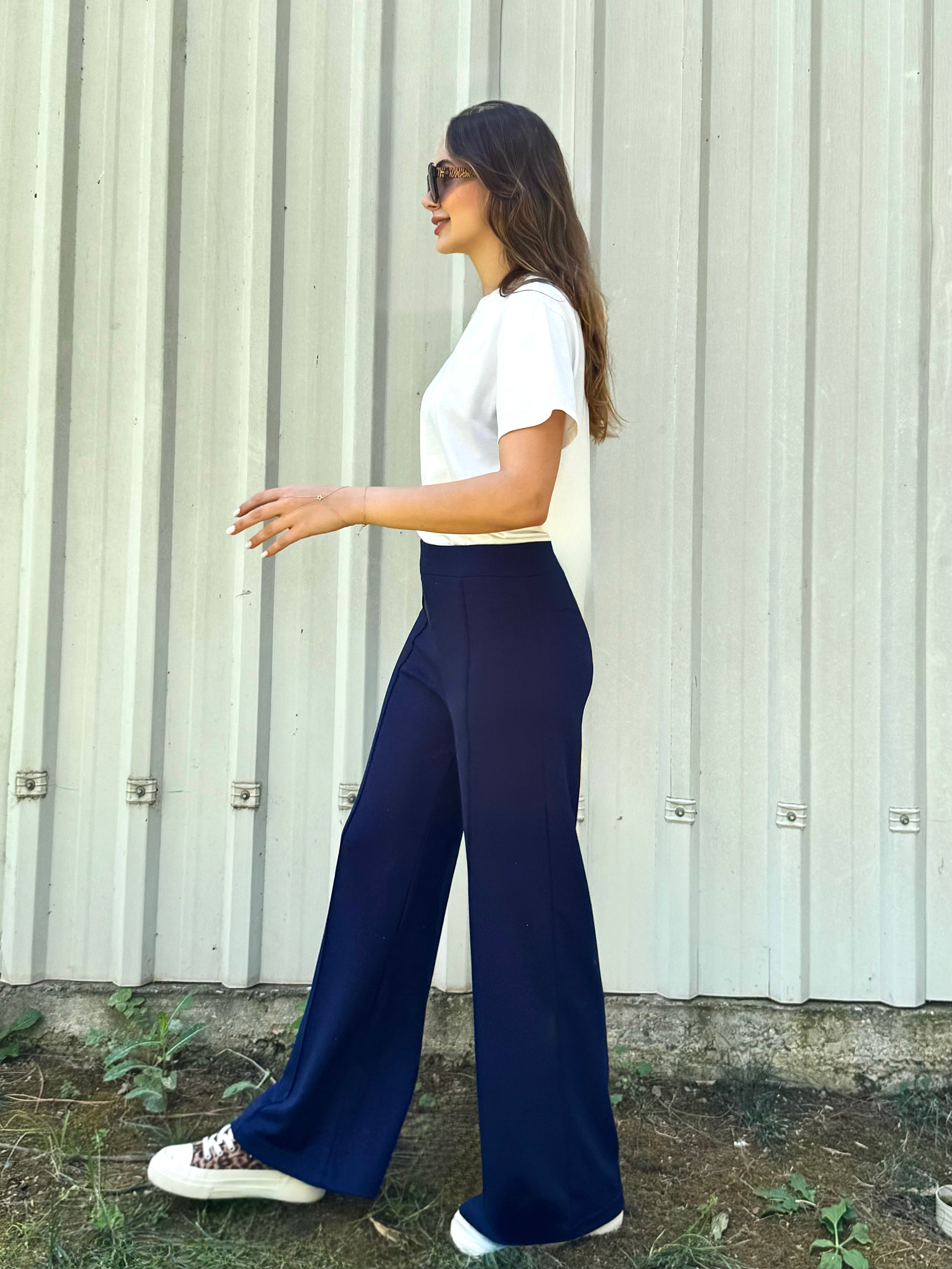 OYSHO KUMAŞ YÜKSEK BEL İSPANYOL PAÇA PANTOLON