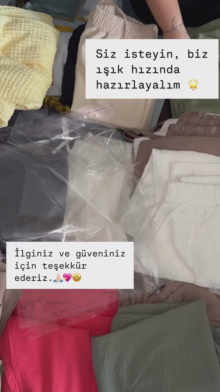 Bambu Crush Keten Yazlık Pantolon