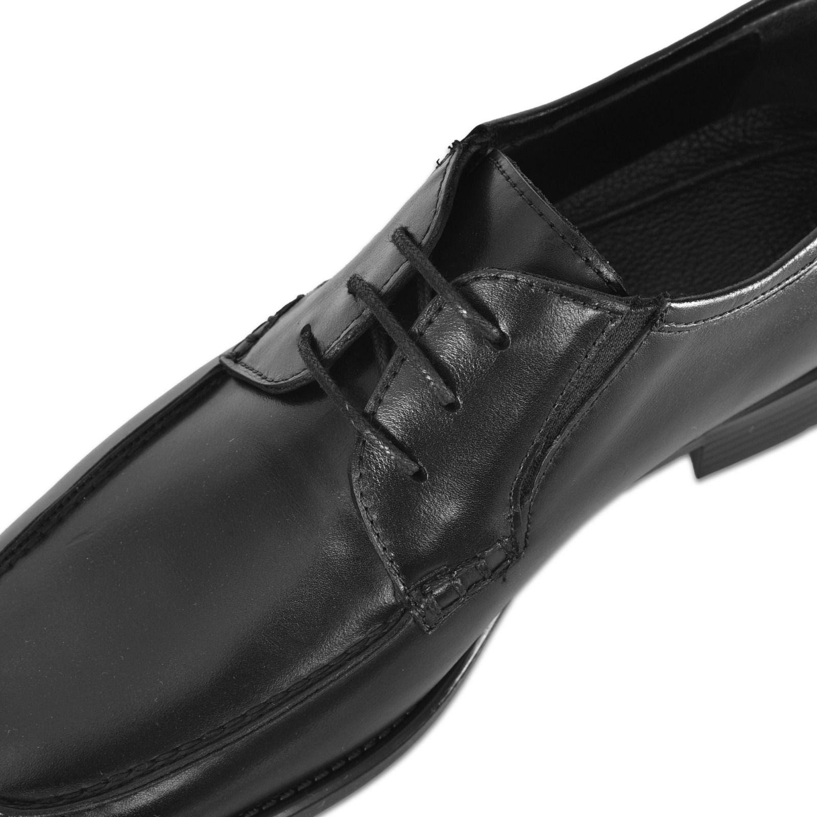 Gerçek Deri Klasik Bağcıklı Erkek Ayakkabı (Siyah & Kahverengi)